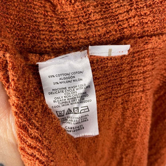LOU & GREY Lightweight Slouchy Orange Sweater XL - Picture 6 of 7